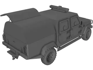 Jeep Agrale C.I.T (Cash in Transit) 3D Model