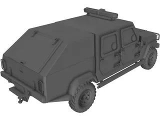 Jeep Agrale BP Canopy 3D Model