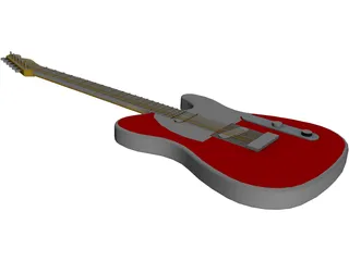 Guitar Electric 3D Model