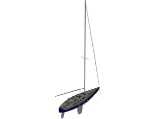 Sail Yacht 3D Model