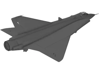 Saab 35 Draken 3D Model