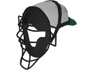 Baseball Catcher Mask 3D Model