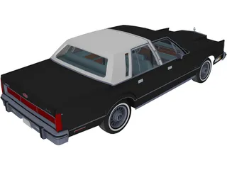 Lincoln Town Car (1986) 3D Model