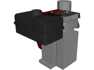 Tecumseh 4-Stoke Engine 3D Model