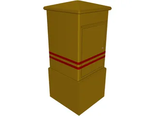 Post Box 3D Model