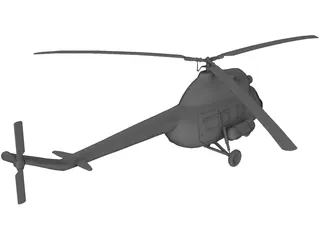 Mil Mi-2 Hoplite 3D Model