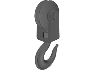 Hook and Pulley 3D Model