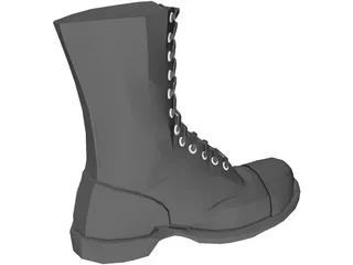 Boot Combat 3D Model