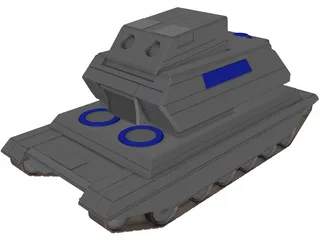 Hunter Support Tank 3D Model