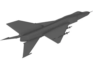 Shenyang J-8 3D Model