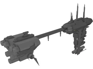 Nebulon Ship 3D Model