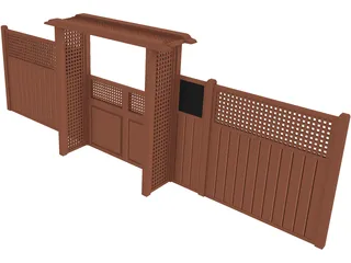 Garden Gate 3D Model