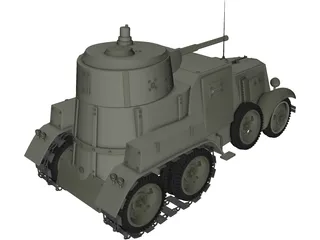 BA-10 Winter 3D Model