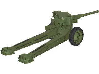 Cannon (122mm) 3D Model