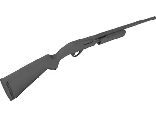 Remington 870 Shotgun 3D Model