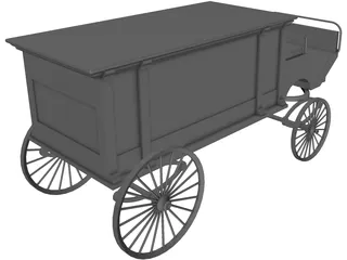 Horsedrawn Hearse 3D Model