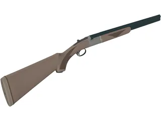 Shotgun (Over and Under) 3D Model