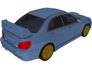 Subaru Impreza WRX Sti (2004) 3D Model