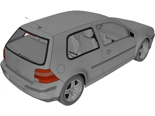 Volkswagen Golf IV (3 doors) 3D Model