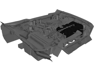 Honda Civic Engine 3D Model
