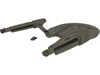 Star Trek Airplane 3D Model