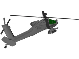 Boeing AH-64 Apache 3D Model