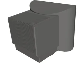 Monitor CRT (19 inch) 3D Model