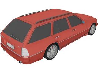 Mercedes-Benz E 5.5 Brabus (w124) 3D Model