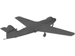 Hawker Sea Hawk 3D Model