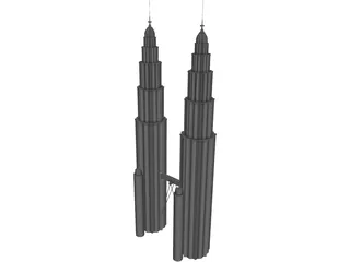 Towers Petronas 3D Model