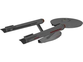 Star Trek Ship 3D Model