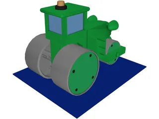 Toy Steamroller 3D Model