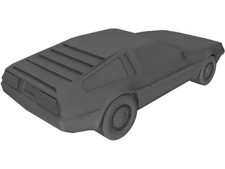 DMC DeLorean (1980) 3D Model