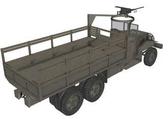 GMC Truck 6x6 3D Model