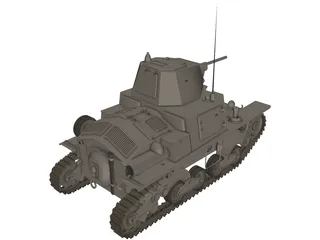 Fiat L3-33/1 3D Model