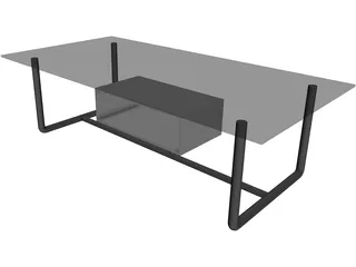 Table Coffee Modern Small 3D Model