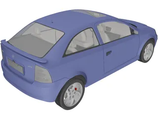 Opel Astra Coupe (1998) 3D Model