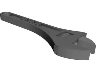 Adjustable Wrench 3D Model