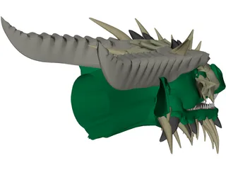 Dragon Head 3D Model