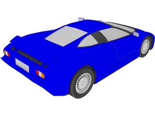 Bugatti EB110 3D Model