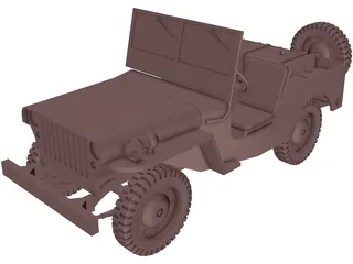Jeep Willys (1942) 3D Model
