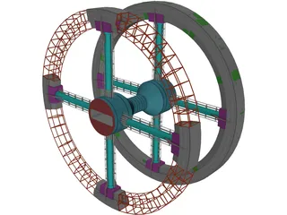 2001 Spacestation 3D Model