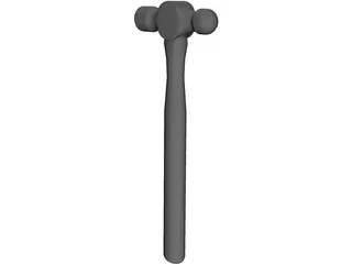 Ballpeen Hammer 3D Model