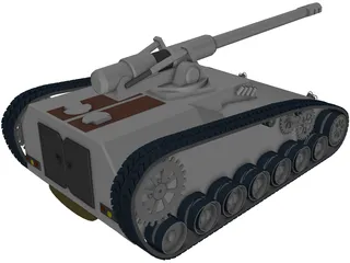 Future Tank Concept 3D Model