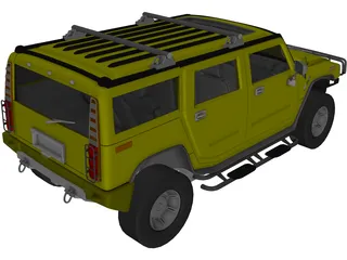 Hummer H2 (2003) 3D Model