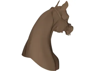 Horse Head Arabian 3D Model