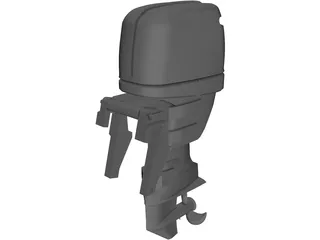 Yamaha F50 Outboard Motor 3D Model