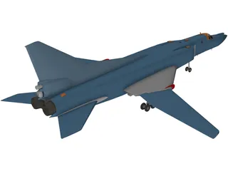 Tupolev Tu-22 Blinder 3D Model