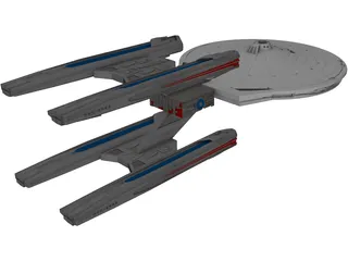 Star Trek Ship 3D Model