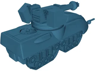 Glory Fire Support Tank 3D Model